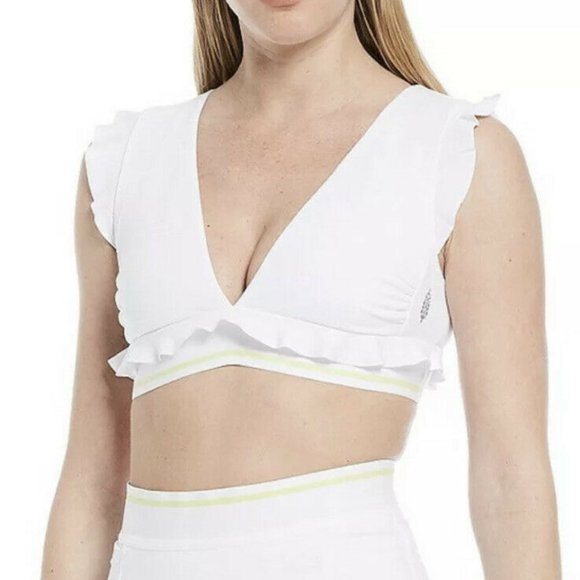 Free People Sanctuary Ruffle Sport Bra M (8-10) - Picture 3 of 4